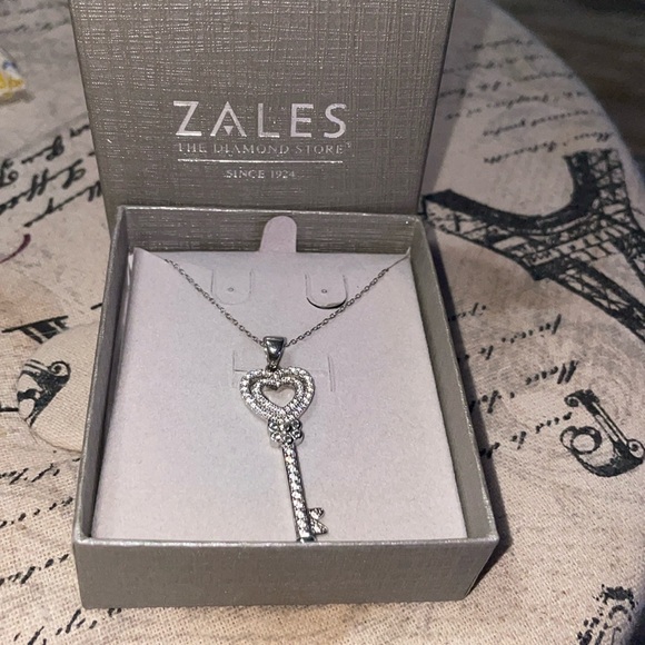 Zales Jewelry - Heart key necklace